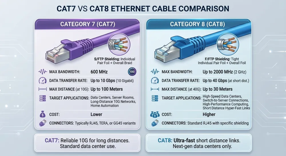 Kabel Patch Cat7 VS Cat8