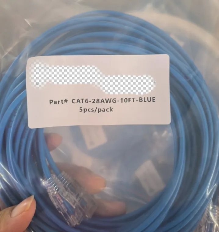 Cat6 Slim Blue-Kabel